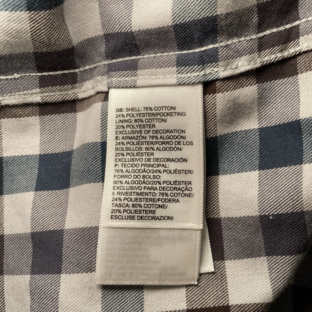 The North Face Button Down Shirt‎ Mens XL Plaid Blue Brown Outdoor